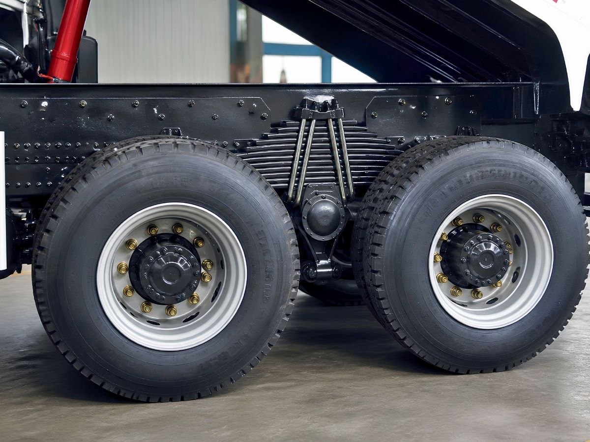 HOWO dump truck axles reference view