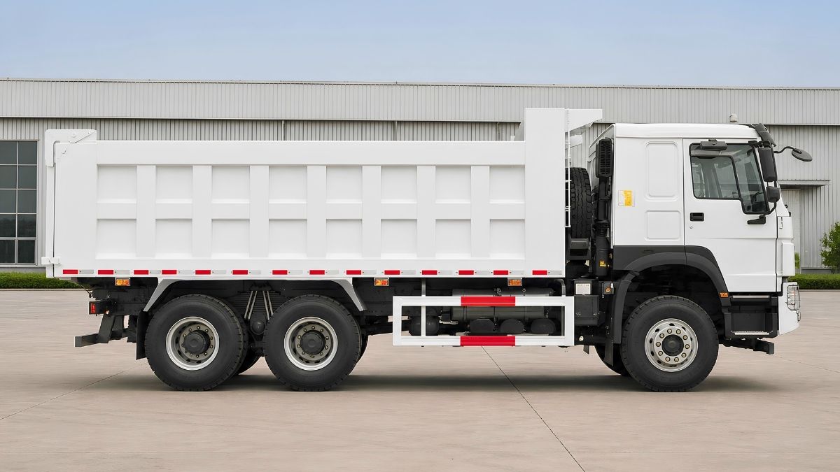 HOWO 371HP 6x4 dump truck side reference view