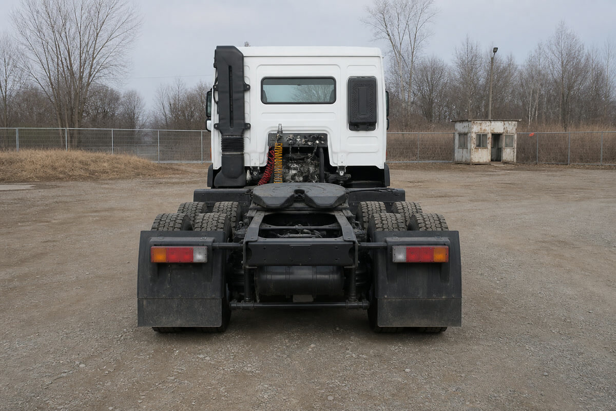 HOWO 371HP 6x4 tractor intake condition before restoration