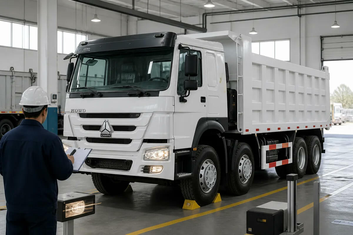 Refurbished HOWO 371HP 8x4 tipper finished and tested