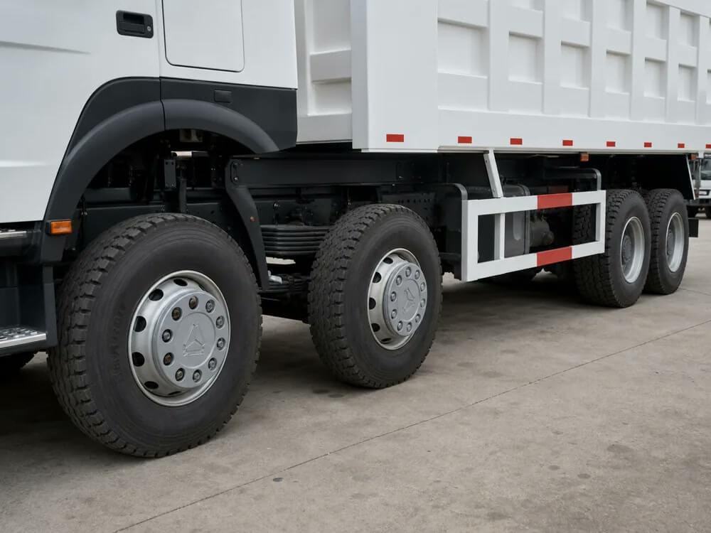 HOWO 8x4 twin front steering axles