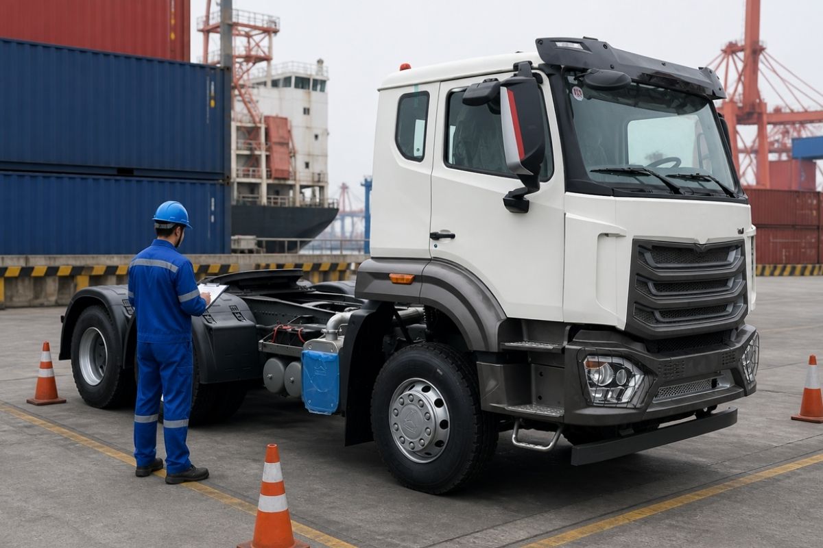 HOWO NX tractor pre-loading check