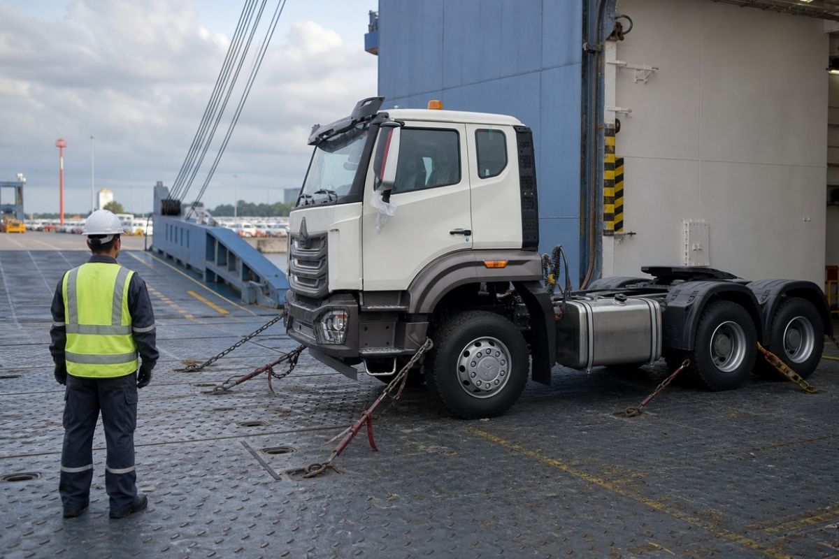 HOWO NX tractor shipment confirmation