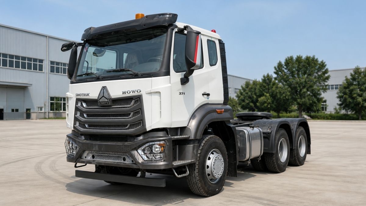 Refurbished HOWO NX 371HP 6x4 Tractor Truck front three-quarter reference visual
