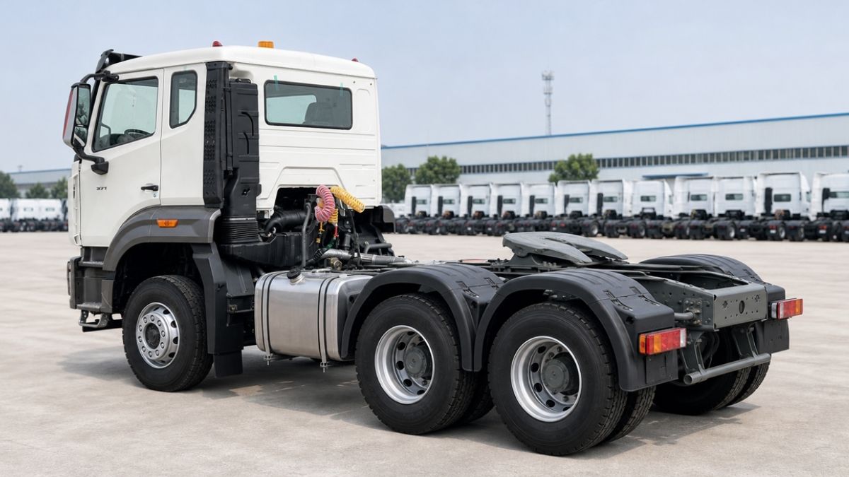 Refurbished HOWO NX 371HP 6x4 Tractor Truck fifth wheel and rear axle reference visual