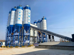 HZS150 stationary concrete batching plant