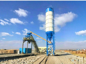 HZS25 stationary concrete batching plant