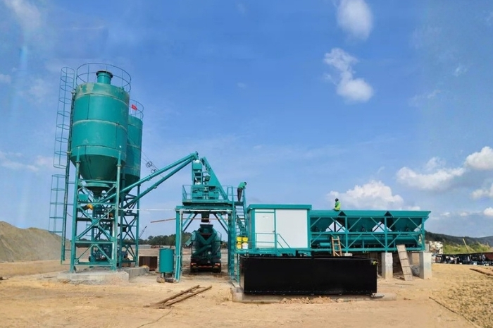 HZS50 concrete batching plant main equipment