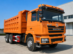 Refurbished SHACMAN F3000 6x4 dump truck front three-quarter view