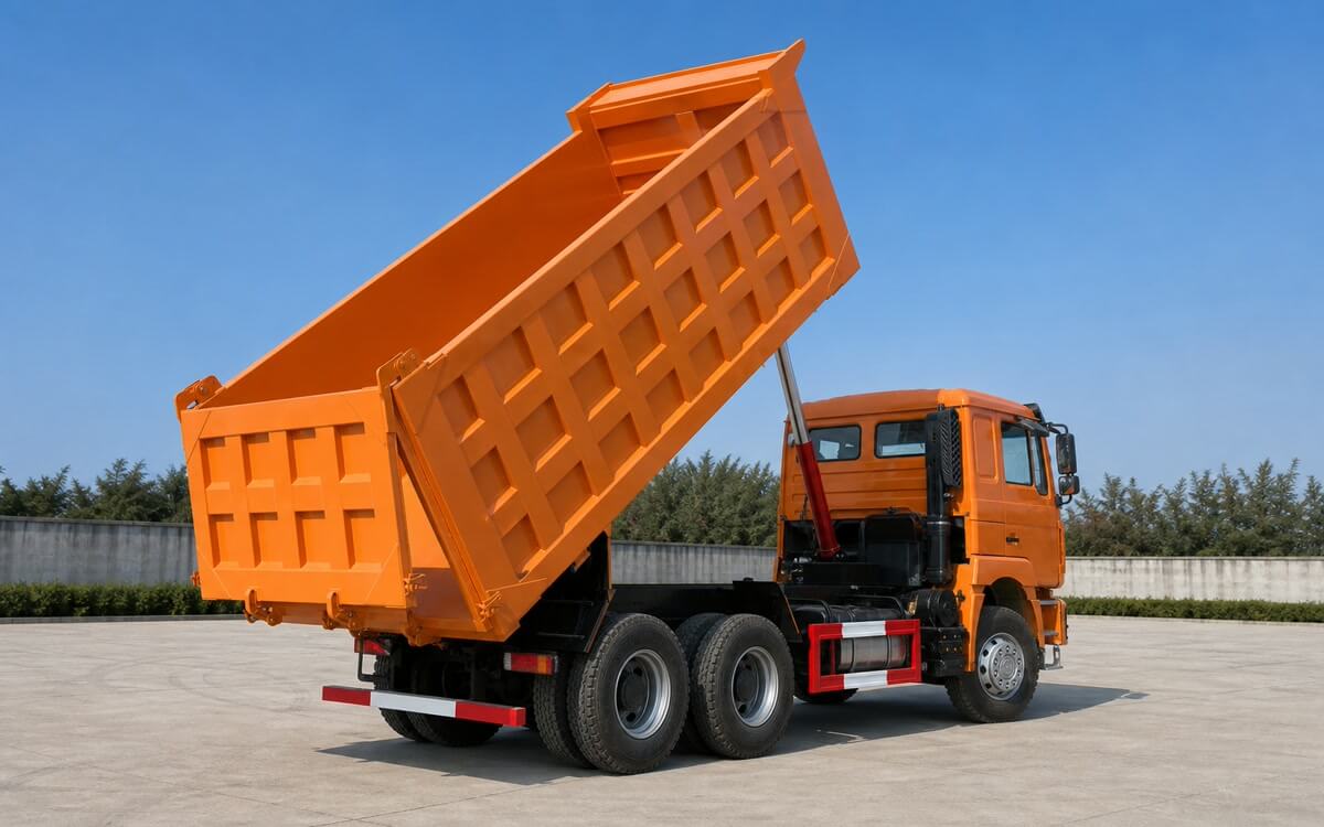 SHACMAN F3000 6x4 dump truck with raised tipper body