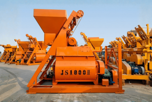 JS twin shaft concrete mixer