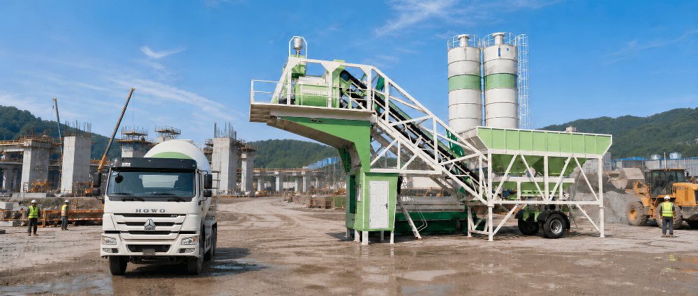 Mobile Concrete Batching Plant (YHZS25–YHZS75) | SIMAMIX